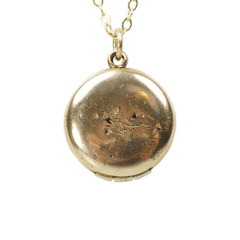 Vintage Art Nouveau Locket with a Poppy