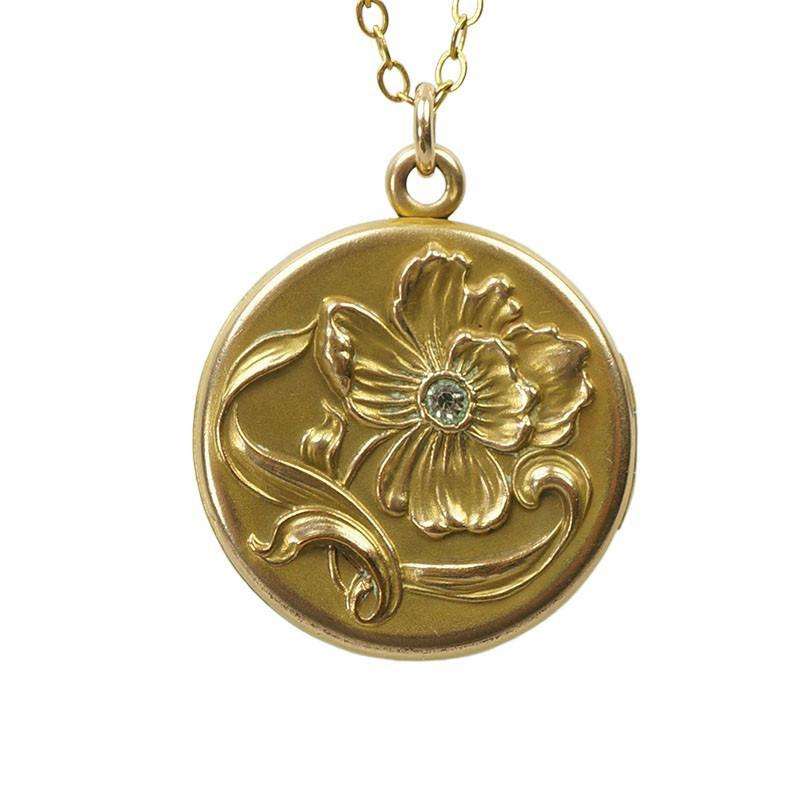 Vintage Gold Filled Art Nouveau Locket