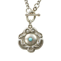 Silver Art Nouveau Fob Necklace from the bits and pieces collection
