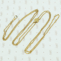 long slide chain with enameled slide and swivel hook back view