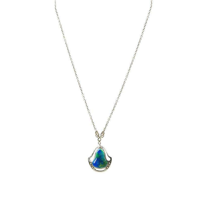 Murrle Bennett Arts and Crafts Enamel Silver Necklace