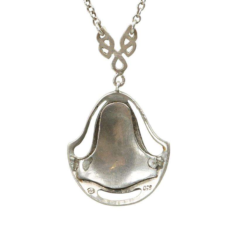 Murrle Bennett Arts and Crafts Enamel Silver Necklace