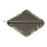 Victorian Silver Scottish Granite Brooch