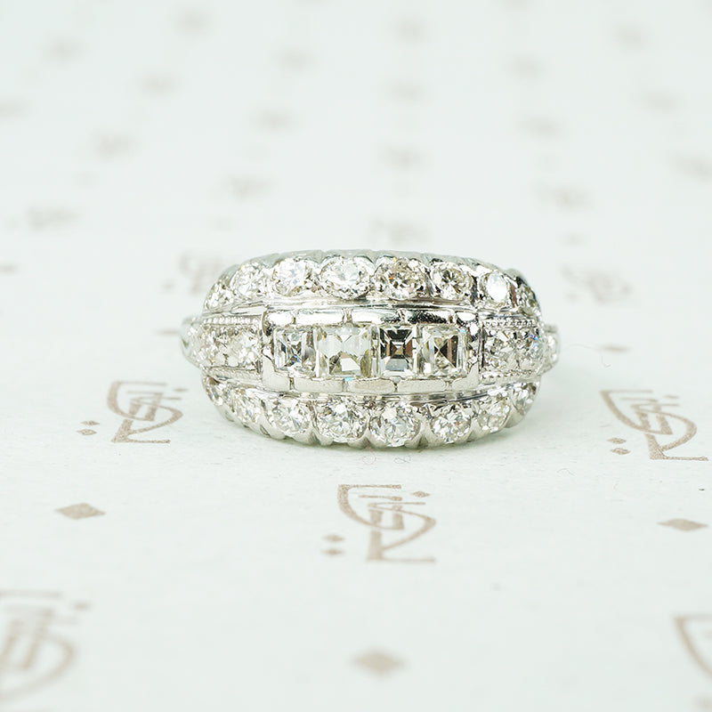 asscher cut diamond ring