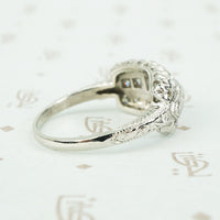 Asscher Step Cut Multi Diamond Ring