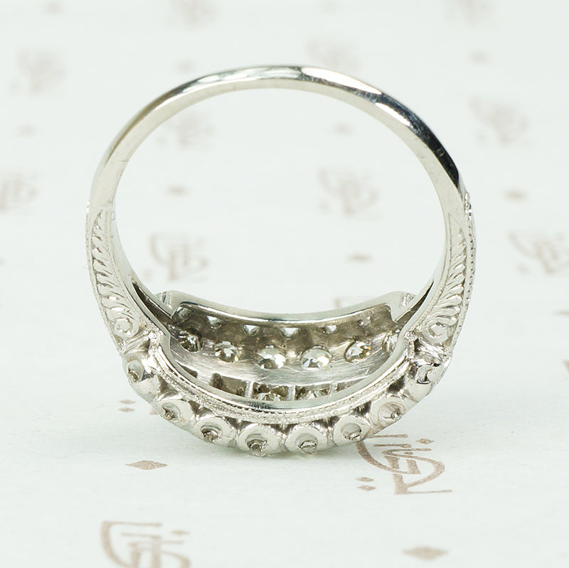 Asscher Step Cut Multi Diamond Ring
