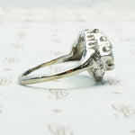 Lovely 1940's Asymmetrical OEC Diamond Ring