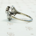 Lovely 1940's Asymmetrical OEC Diamond Ring