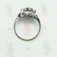 Lovely 1940's Asymmetrical OEC Diamond Ring