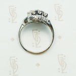 Lovely 1940's Asymmetrical OEC Diamond Ring