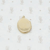 oval 9ct Atomic oval locket back view