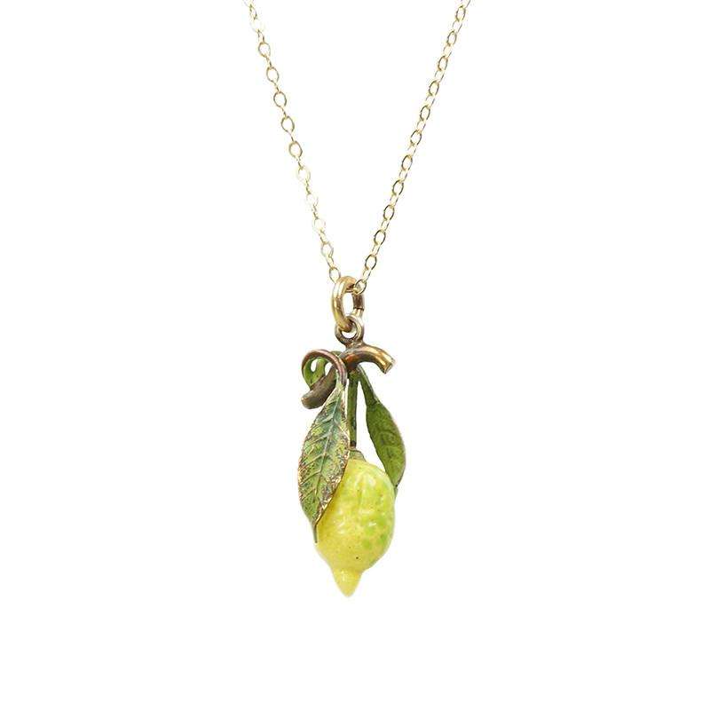 Austrian Bronze Lemon Pendant c1900