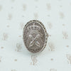 vintage austrian silver ring with crown