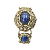 Austro-Hungarian Bracelet Lapis and Pearl Bracelet