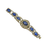 Austro-Hungarian Bracelet Lapis and Pearl Bracelet