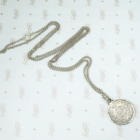 Aztec Calendar Engraved Sterling Pendant