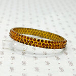 Autumnal Glitter Celluloid & Rhinestone Bangle