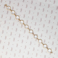 Faceted Crystal Links 1960s Bracelet
