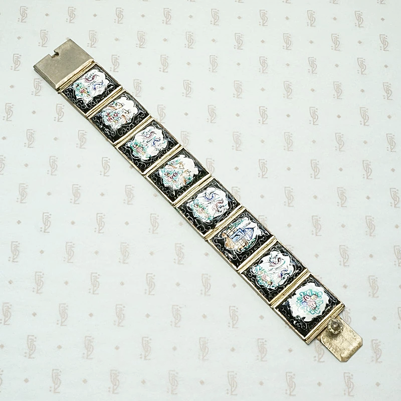 Colorful Enamel Turkish Panel Bracelet