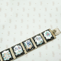 Colorful Enamel Turkish Panel Bracelet