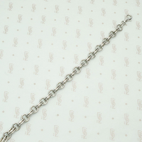Double Oval Link Silver Chain Bracelet