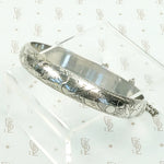 Pretty Engraved Sterling Silver Bangle Bracelet