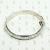 Pretty Engraved Sterling Silver Bangle Bracelet