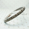 Hand Engraved Repoussé Silver Bangle