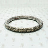 Hand Engraved Repoussé Silver Bangle