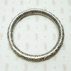 Hand Engraved Repoussé Silver Bangle