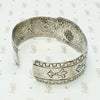 Hand Engraved Silver Cuff Bracelet