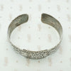 Hand Engraved Silver Cuff Bracelet