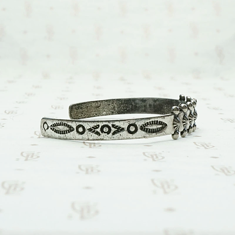 Child's Cuff Bracelet with Rivets & Rockers