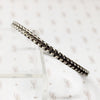 Edgy Twisted Plait Sterling Silver Bangle 