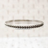 Edgy Twisted Plait Sterling Silver Bangle 