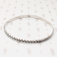 Edgy Twisted Plait Sterling Silver Bangle 