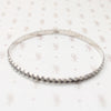 Edgy Twisted Plait Sterling Silver Bangle 