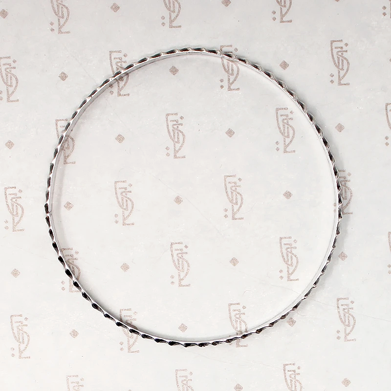 Edgy Twisted Plait Sterling Silver Bangle 