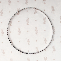 Edgy Twisted Plait Sterling Silver Bangle 