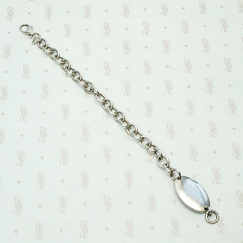 Vintage Sterling Silver Identity Bracelet