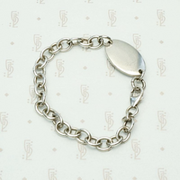 Vintage Sterling Silver Identity Bracelet