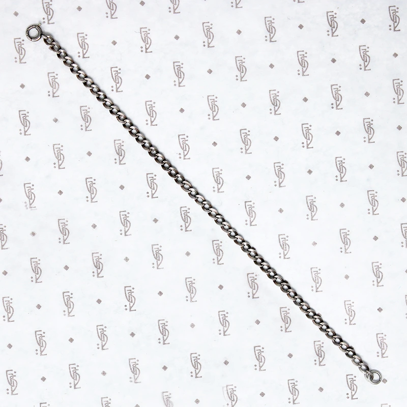 Vintage Light Weight Engraved Silver Bracelet