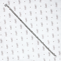 Flattened Link Light Weight Silver Bracelet