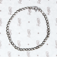 Flattened Link Light Weight Silver Bracelet