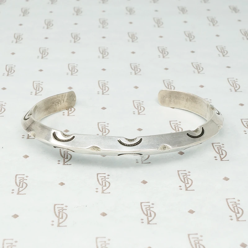 Cool Slim Native American Sterling Cuff