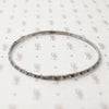Mid Century Engraved Sterling Silver Bangle Bracelet