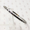 Mid Century Engraved Sterling Silver Bangle Bracelet