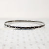 Mid Century Engraved Sterling Silver Bangle Bracelet