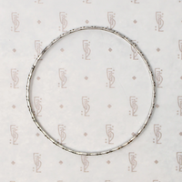 Mid Century Engraved Sterling Silver Bangle Bracelet