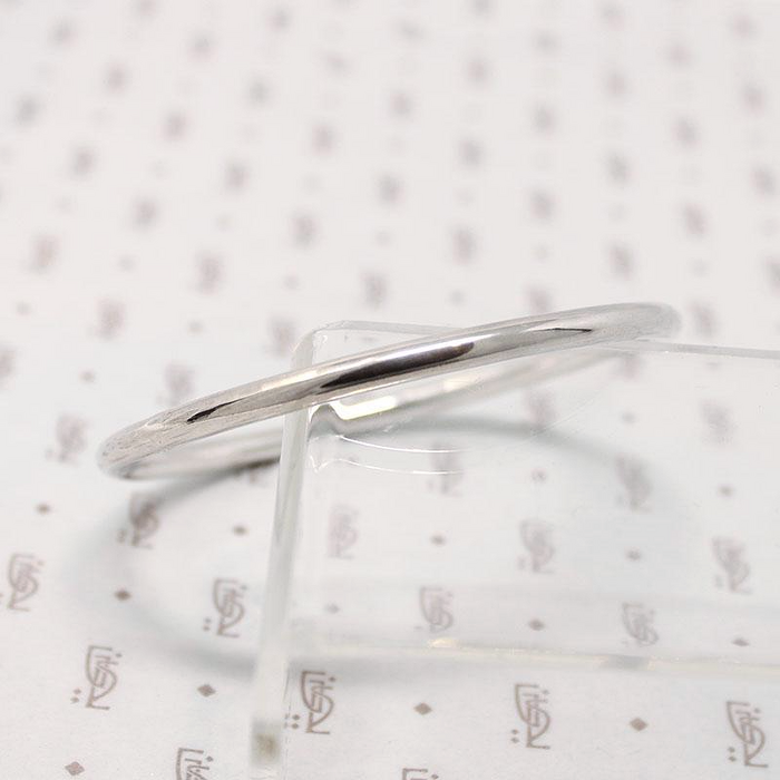 Taxco Sterling Silver Tube Bangle Bracelet
